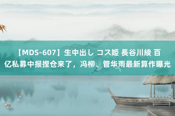 【MDS-607】生中出し コス姫 長谷川綾 百亿私募中报捏仓来了，冯柳、管华雨最新算作曝光