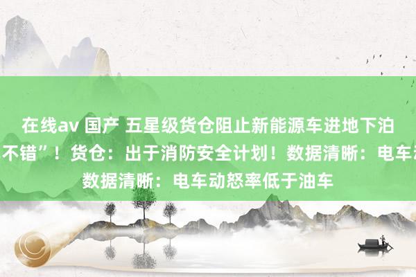 在线av 国产 五星级货仓阻止新能源车进地下泊车库，“燃油车不错”！货仓：出于消防安全计划！数据清晰：电车动怒率低于油车