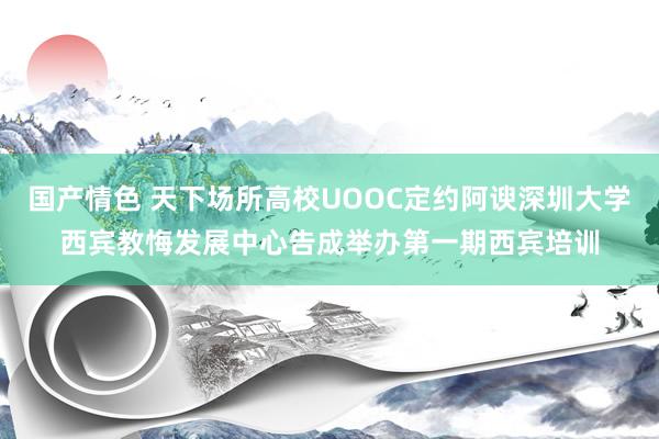 国产情色 天下场所高校UOOC定约阿谀深圳大学西宾教悔发展中心告成举办第一期西宾培训