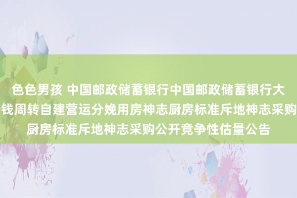 色色男孩 中国邮政储蓄银行中国邮政储蓄银行大理州分行注资闲置金钱周转自建营运分娩用房神志厨房标准斥地神志采购公开竞争性估量公告